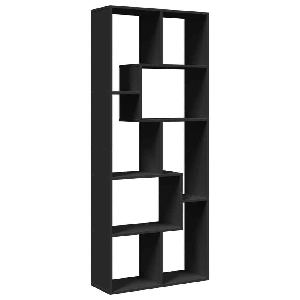Étagère séparatrice de pièce noir 67x25x161,5 cm - XIOS