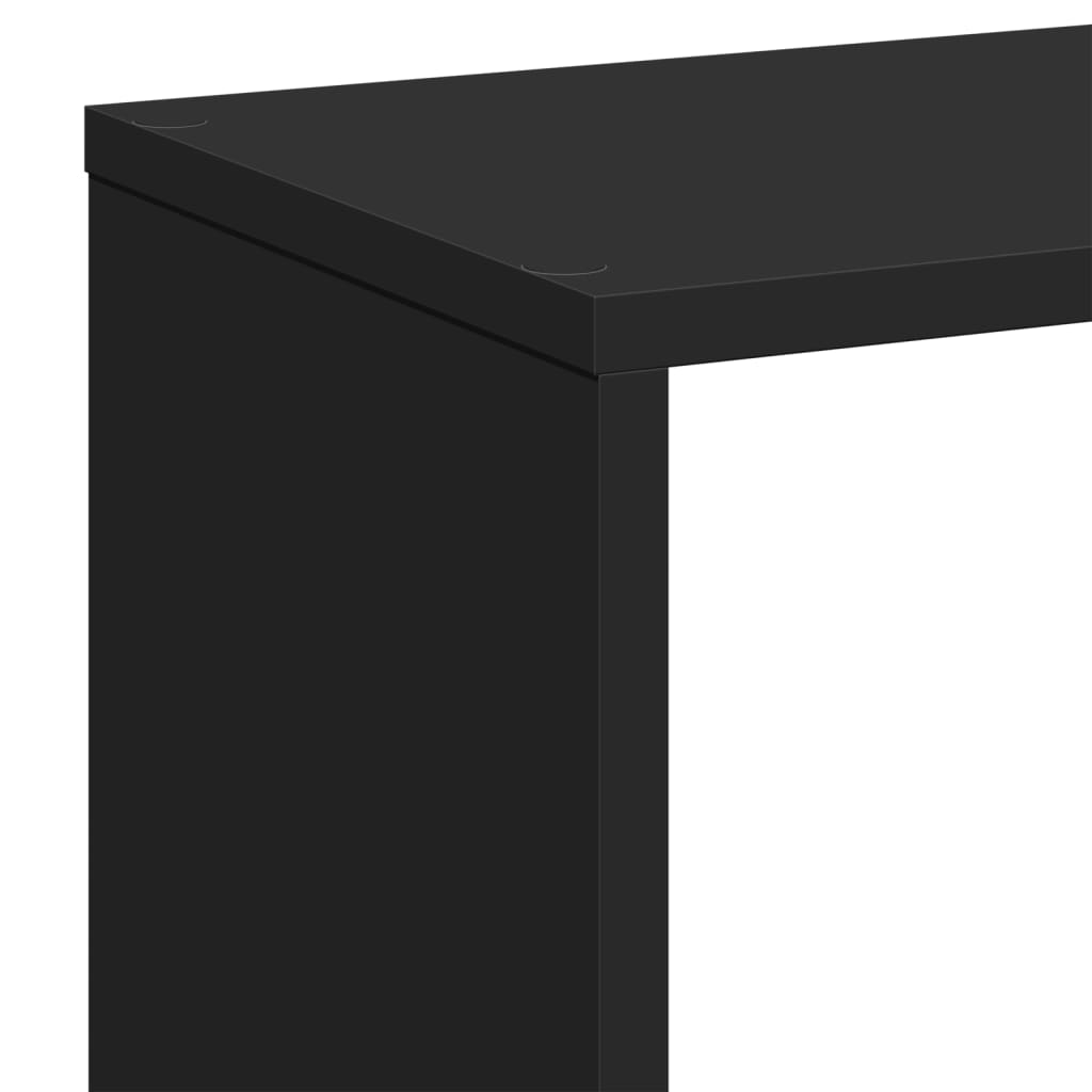 Étagère séparatrice de pièce noir 67x25x161,5 cm - XIOS