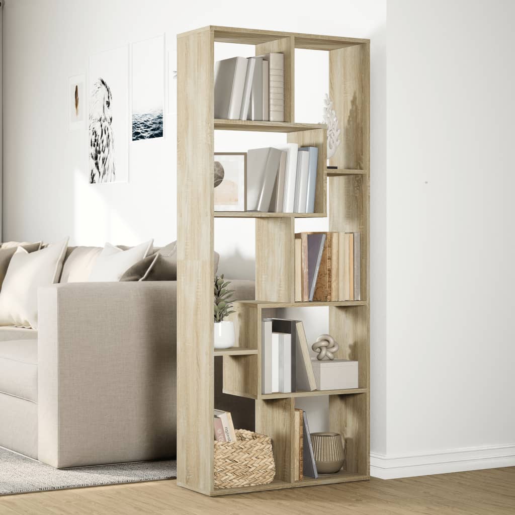 Étagère séparatrice de pièce chêne sonoma 67x25x161,5 cm - XIOS