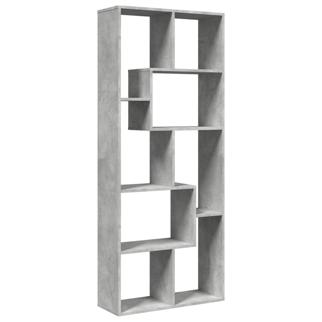 Étagère séparatrice de pièce gris béton 67x25x161,5 cm - XIOS