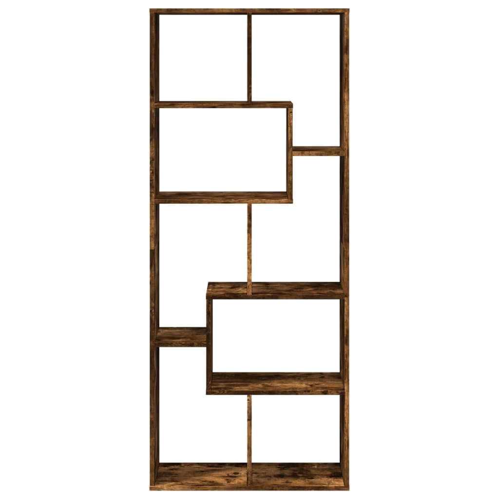 Étagère séparatrice de pièce chêne fumé 67x25x161,5 cm - XIOS