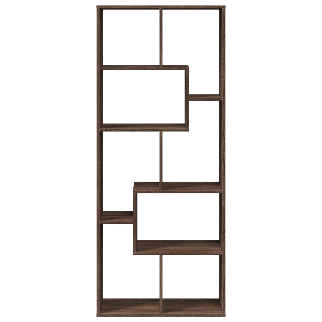 Étagère séparatrice de pièce chêne marron 67x25x161,5 cm - XIOS
