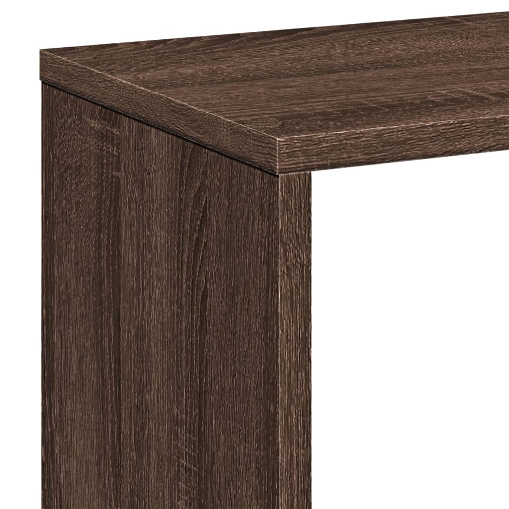 Étagère séparatrice de pièce chêne marron 67x25x161,5 cm - XIOS