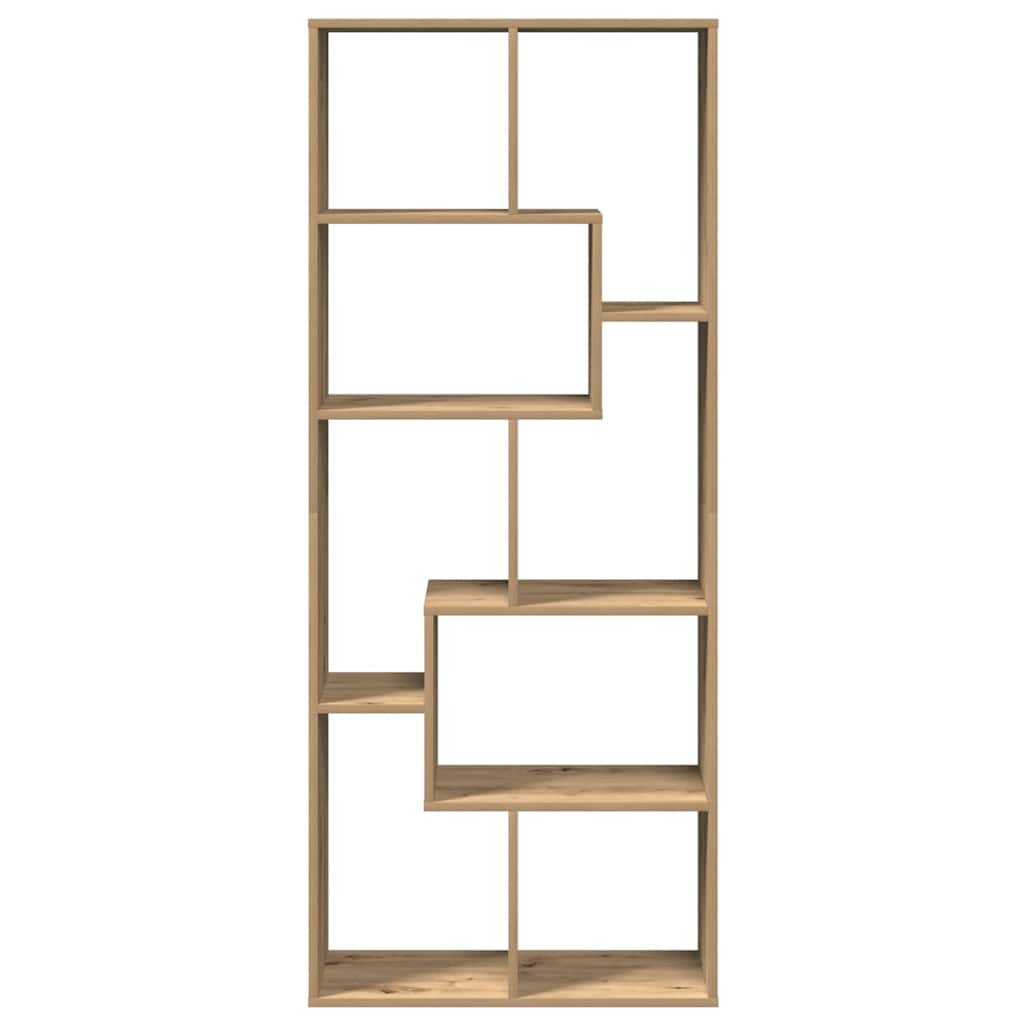 Étagère séparatrice de pièce chêne artisanal 67x25x161,5 cm - XIOS