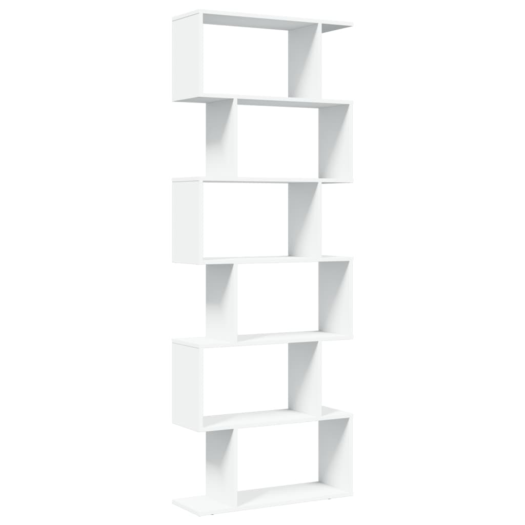 Étagère séparatrice de pièce à 6 niveaux blanc 70x24x193 cm - XIOS