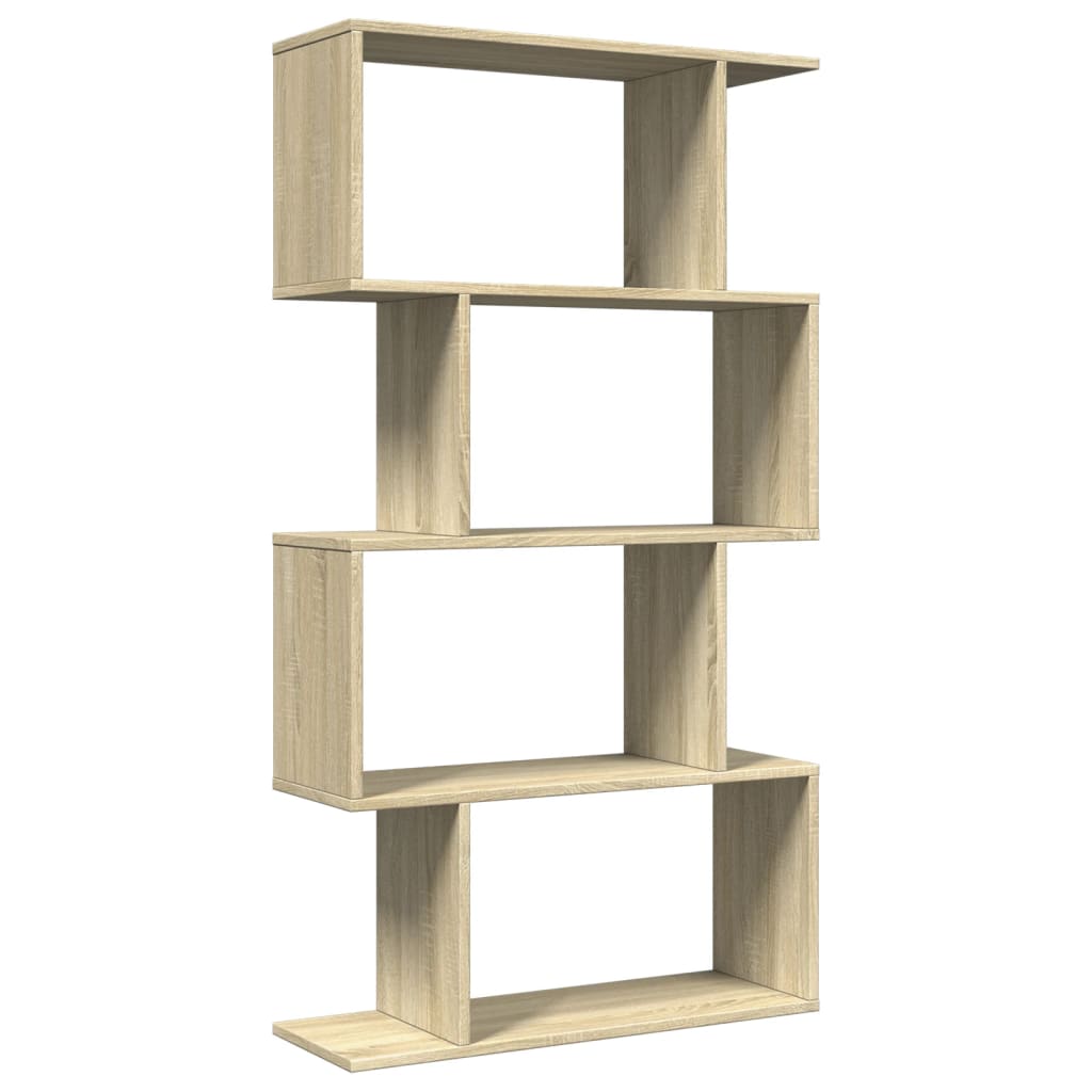 Étagère séparatrice de pièce 4 niveaux chêne sonoma 70x24x129cm - XIOS