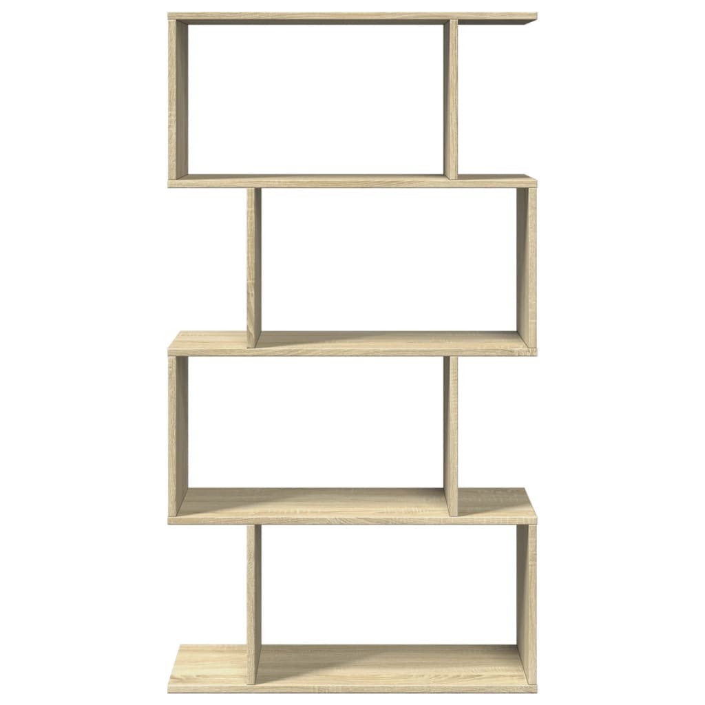 Étagère séparatrice de pièce 4 niveaux chêne sonoma 70x24x129cm - XIOS