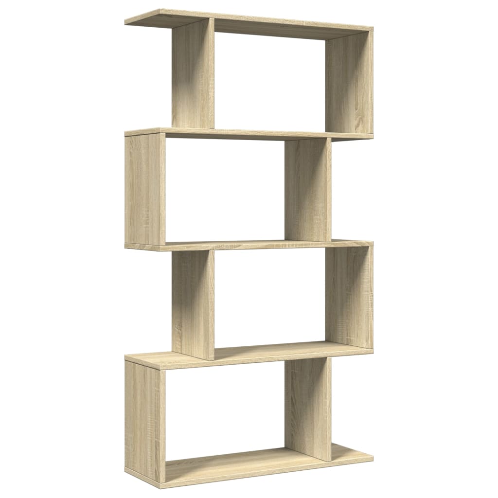 Étagère séparatrice de pièce 4 niveaux chêne sonoma 70x24x129cm - XIOS