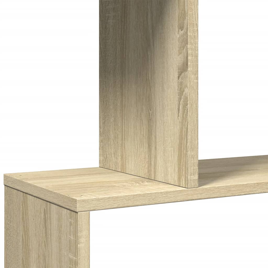 Étagère séparatrice de pièce 4 niveaux chêne sonoma 70x24x129cm - XIOS