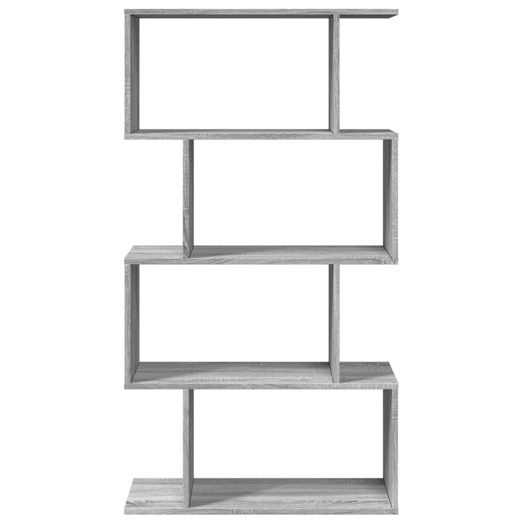 Étagère séparatrice de pièce 4 niveaux sonoma gris 70x24x129 cm - XIOS