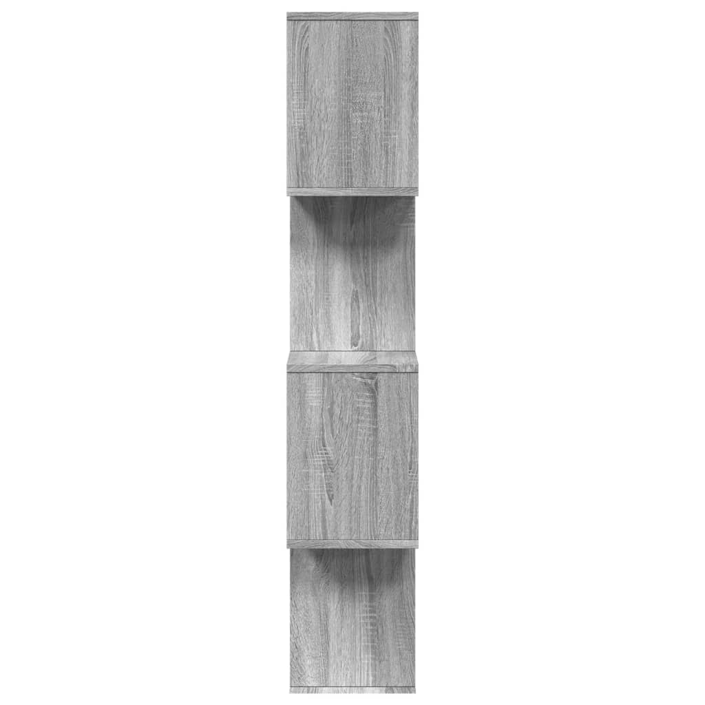 Étagère séparatrice de pièce 4 niveaux sonoma gris 70x24x129 cm - XIOS