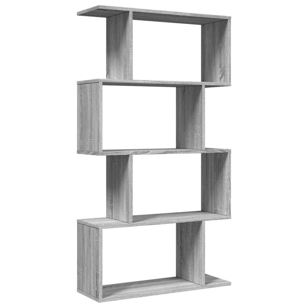 Étagère séparatrice de pièce 4 niveaux sonoma gris 70x24x129 cm - XIOS