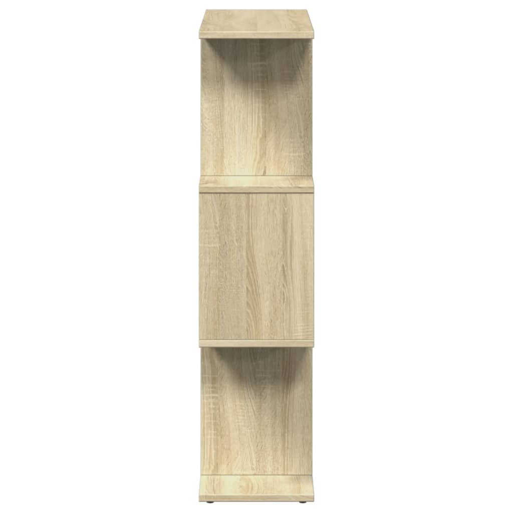 Étagère séparatrice de pièce 3 niveaux chêne sonoma 70x24x97 cm - XIOS