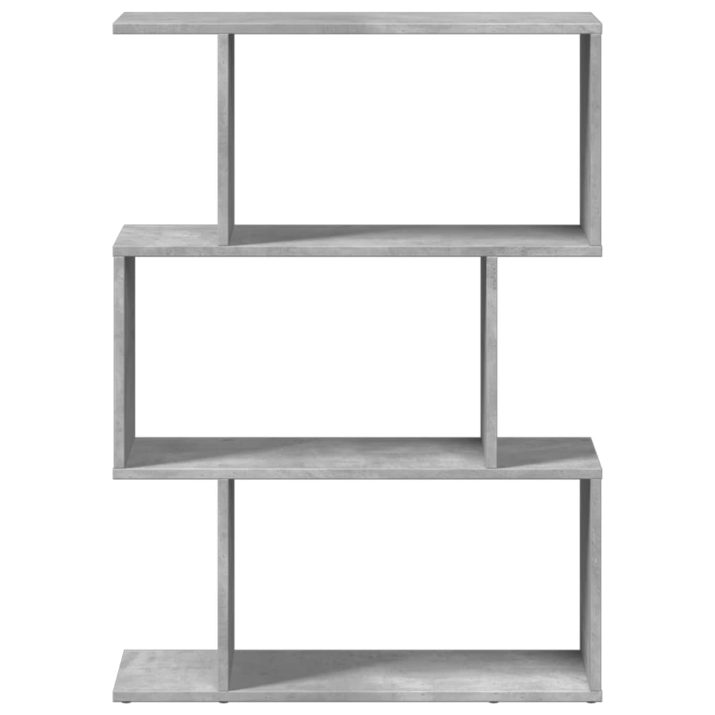Étagère séparatrice de pièce à 3 niveaux gris béton 70x24x97 cm - XIOS