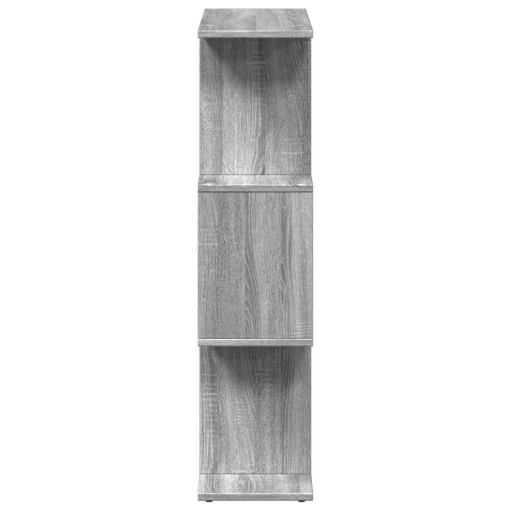 Étagère séparatrice de pièce à 3 niveaux sonoma gris 70x24x97cm - XIOS