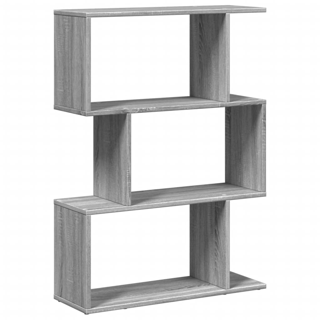Étagère séparatrice de pièce à 3 niveaux sonoma gris 70x24x97cm - XIOS