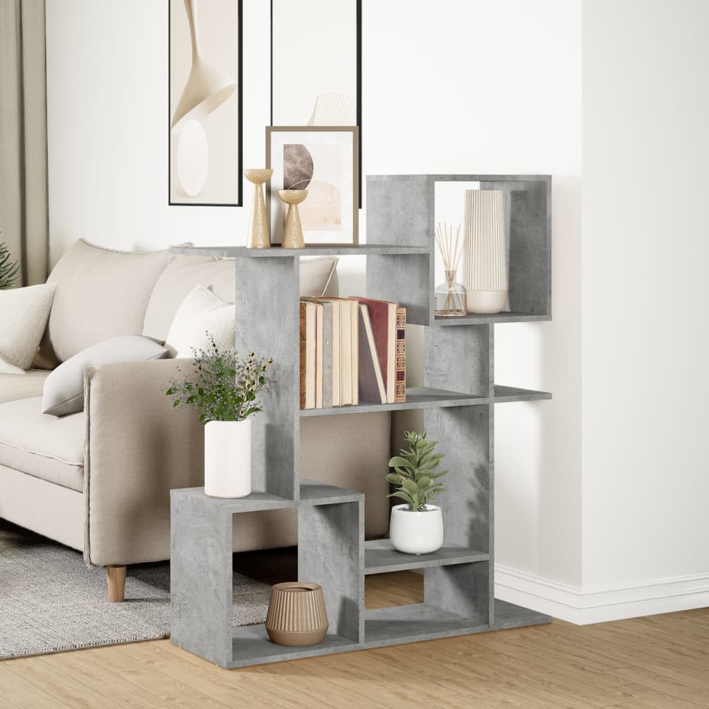 Étagère séparatrice de pièce gris béton 92x29x112 cm - XIOS