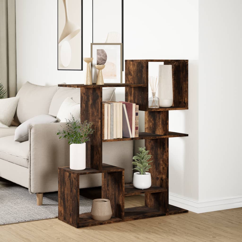 Étagère séparatrice de pièce chêne fumé 92x29x112 cm - XIOS