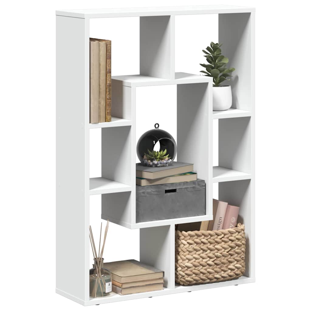 Bibliothèque blanc 63x20x90 cm bois d'ingénierie - XIOS