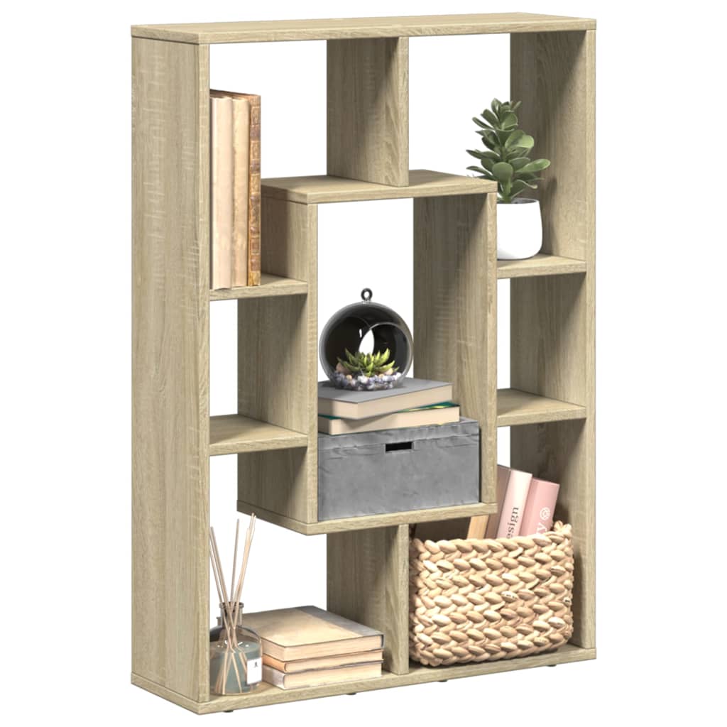 Bibliothèque chêne sonoma 63x20x90 cm bois d'ingénierie - XIOS