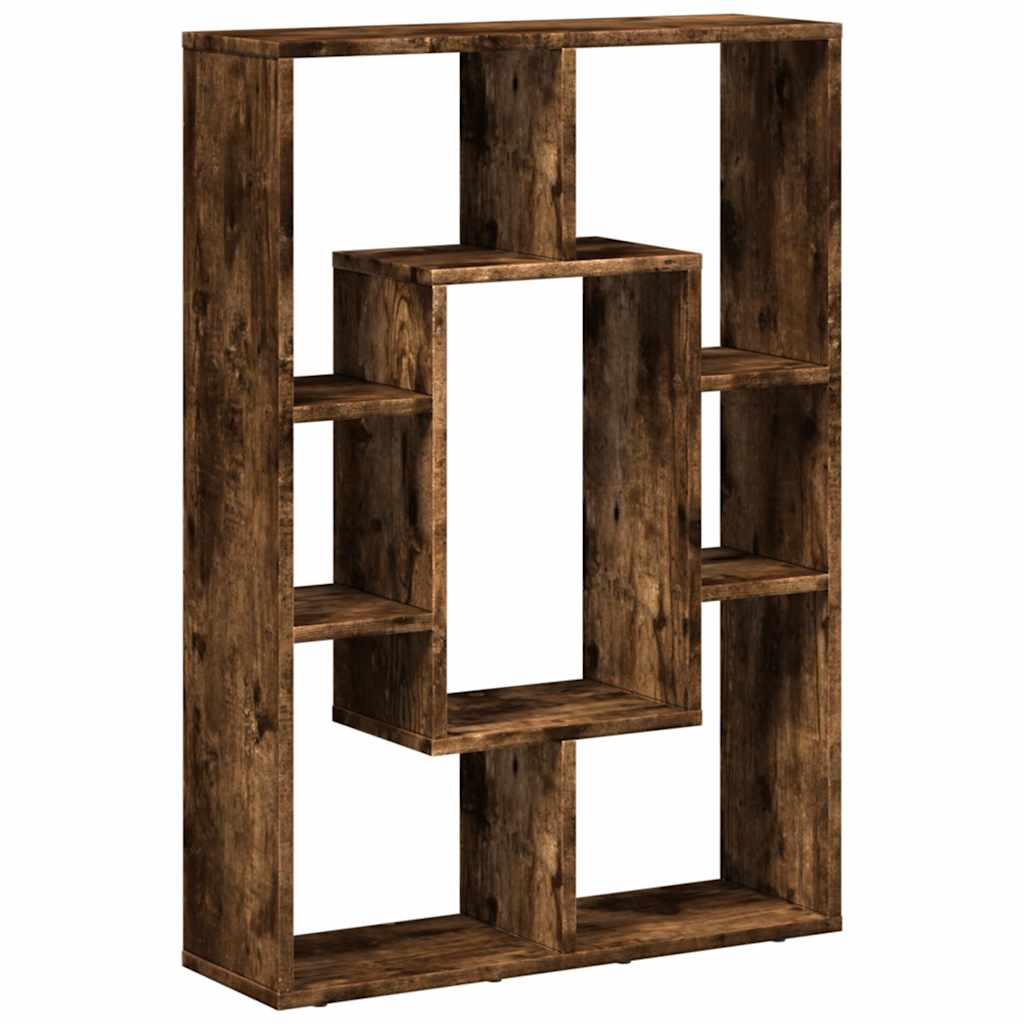 Bibliothèque chêne fumé 63x20x90 cm bois d'ingénierie - XIOS