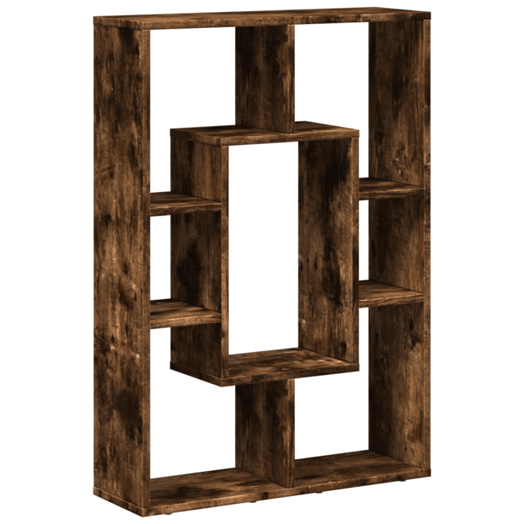Bibliothèque chêne fumé 63x20x90 cm bois d'ingénierie - XIOS