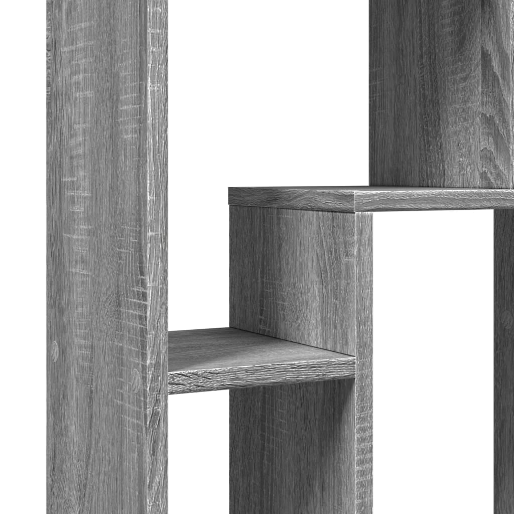 Bibliothèque sonoma gris 63x20x90 cm bois d'ingénierie - XIOS
