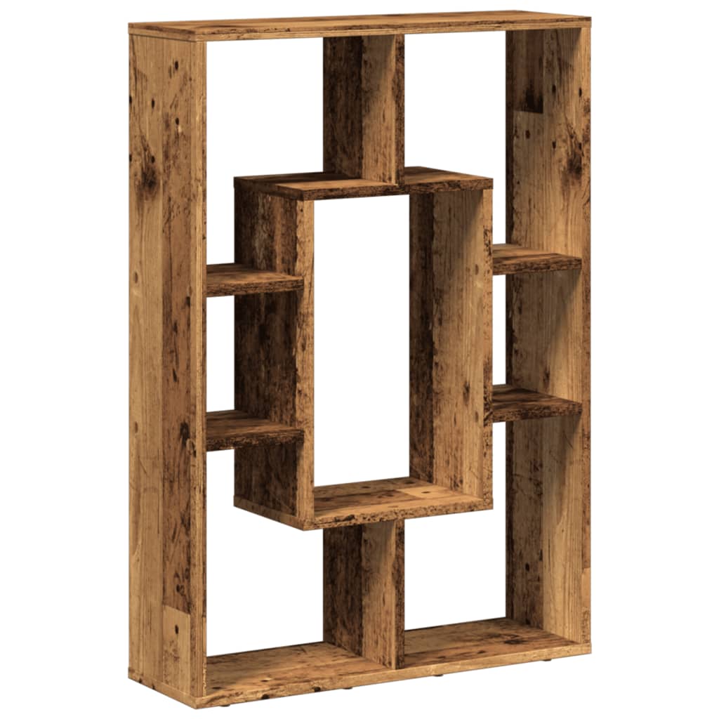 Bibliothèque vieux bois 63x20x90 cm bois d'ingénierie - XIOS
