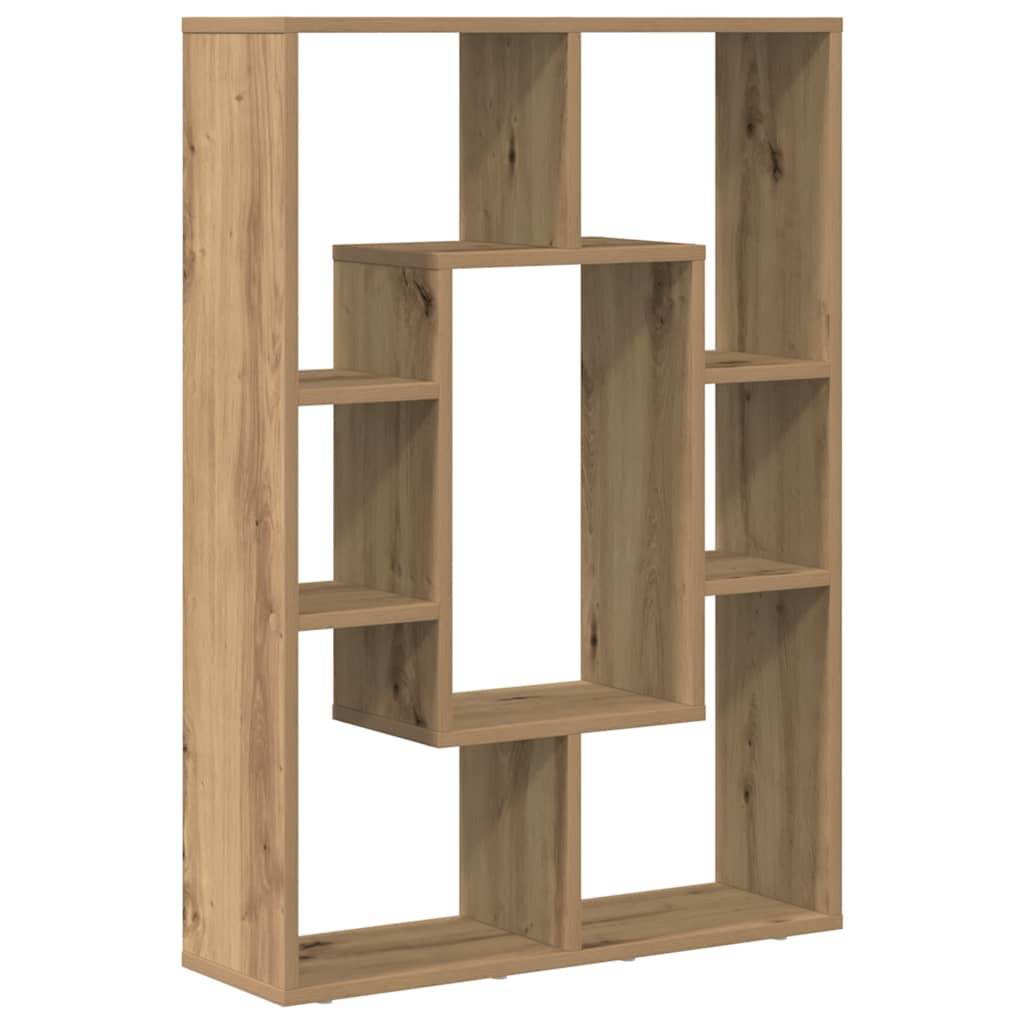 Bibliothèque chêne artisanal 63x20x90 cm bois d'ingénierie - XIOS