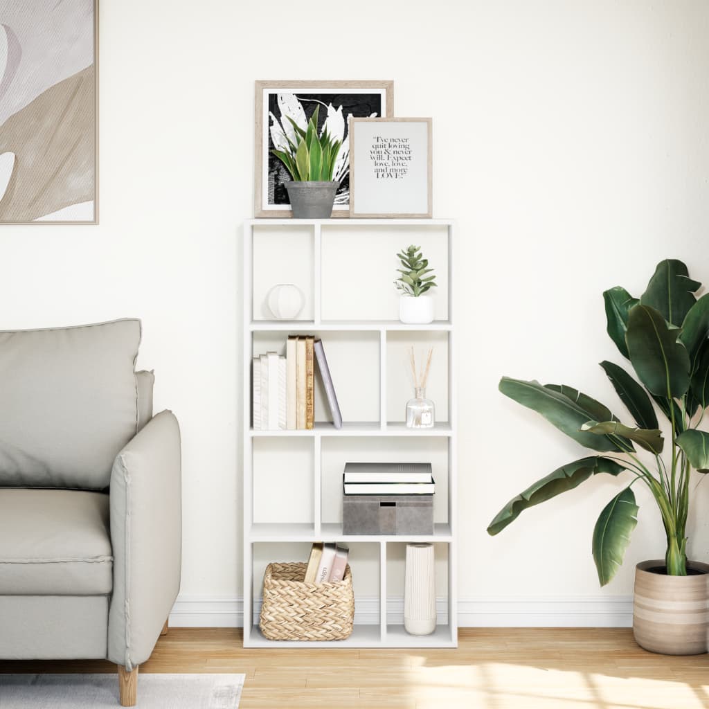 Bibliothèque blanc 60x20x120 cm bois d'ingénierie - XIOS