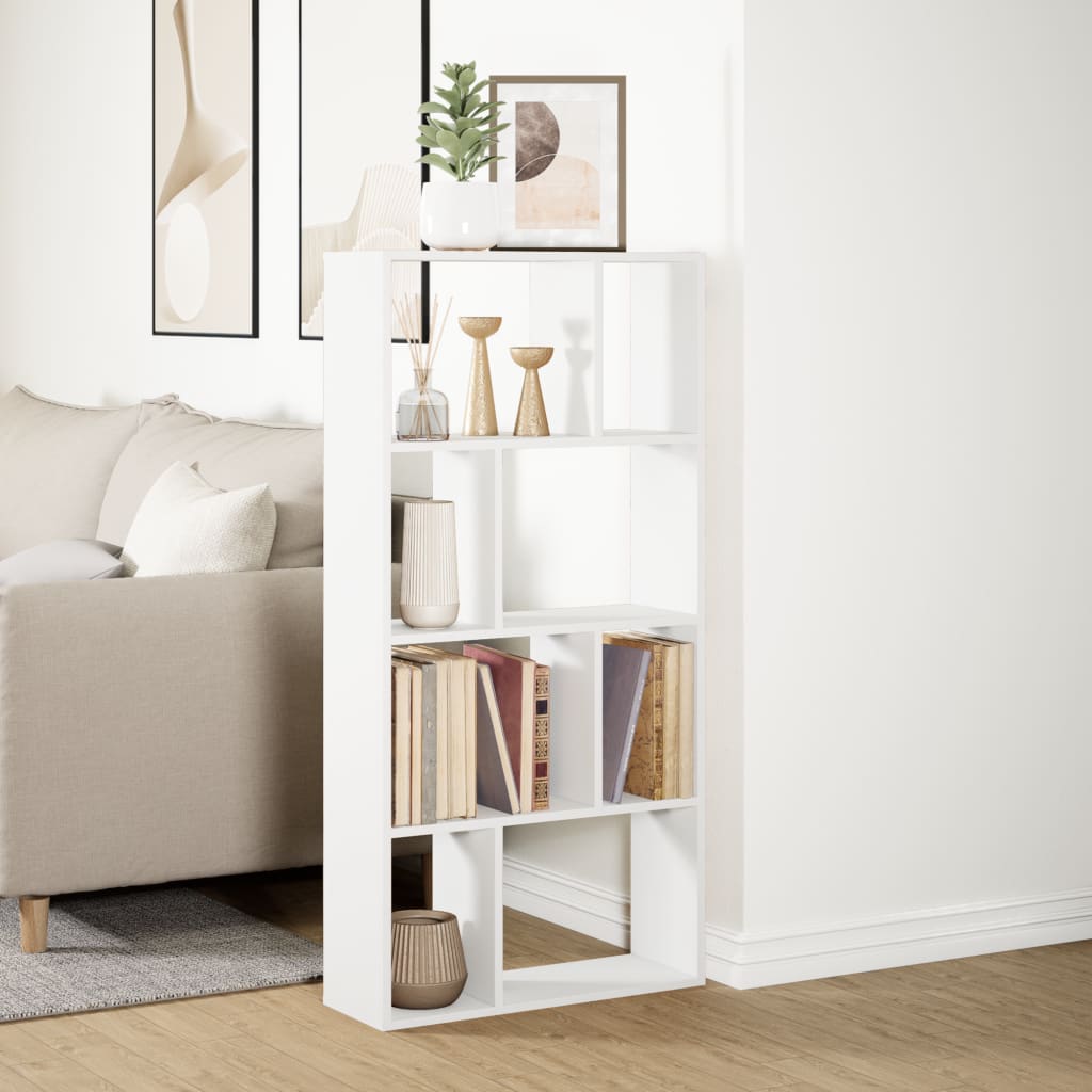 Bibliothèque blanc 60x20x120 cm bois d'ingénierie - XIOS