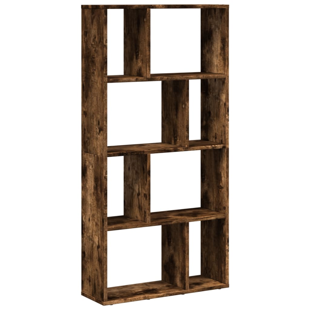 Bibliothèque chêne fumé 60x20x120 cm bois d'ingénierie - XIOS