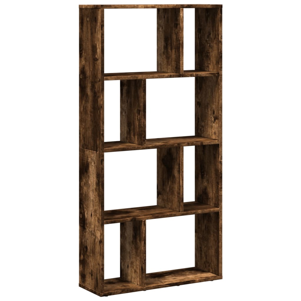 Bibliothèque chêne fumé 60x20x120 cm bois d'ingénierie - XIOS