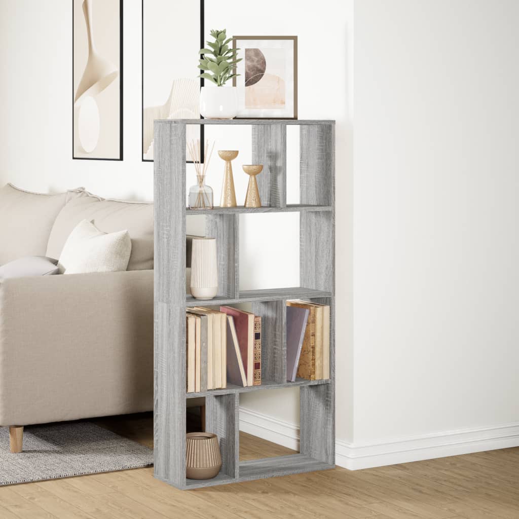 Bibliothèque sonoma gris 60x20x120 cm bois d'ingénierie - XIOS