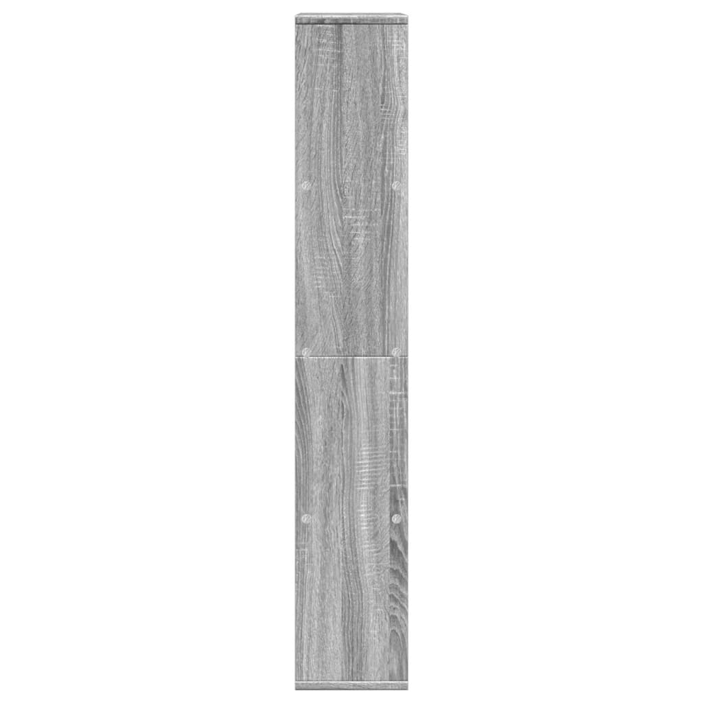 Bibliothèque sonoma gris 60x20x120 cm bois d'ingénierie - XIOS