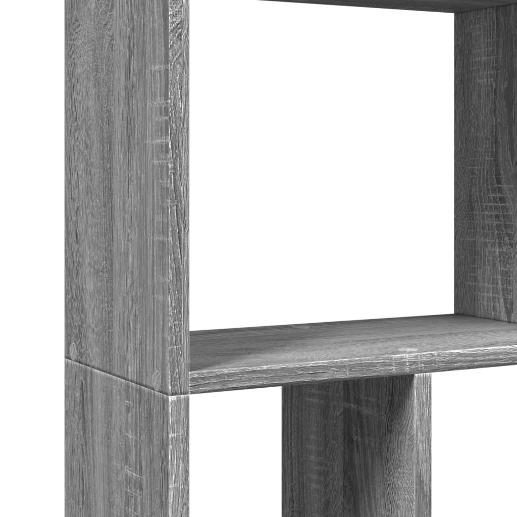 Bibliothèque sonoma gris 60x20x120 cm bois d'ingénierie - XIOS