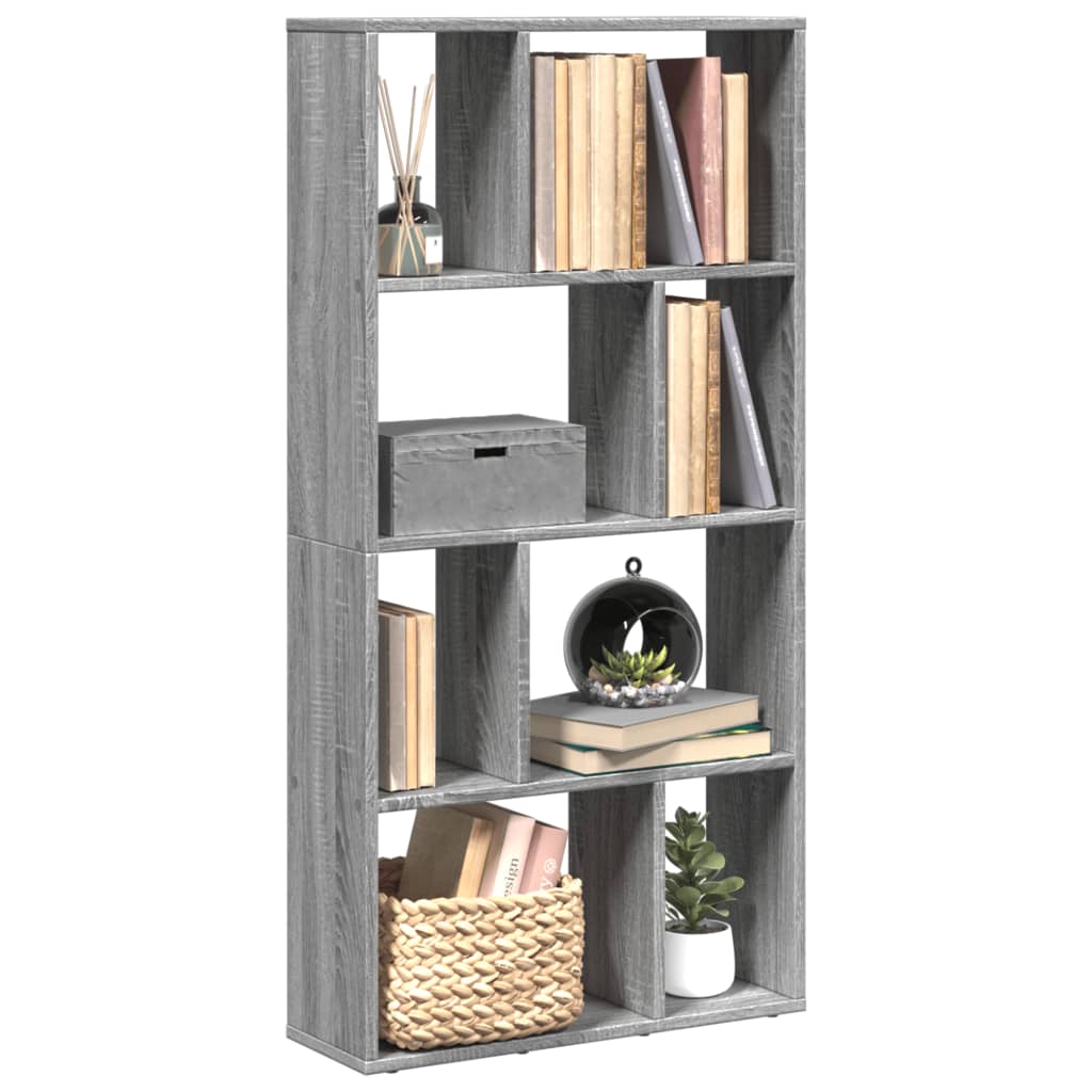 Bibliothèque sonoma gris 60x20x120 cm bois d'ingénierie - XIOS