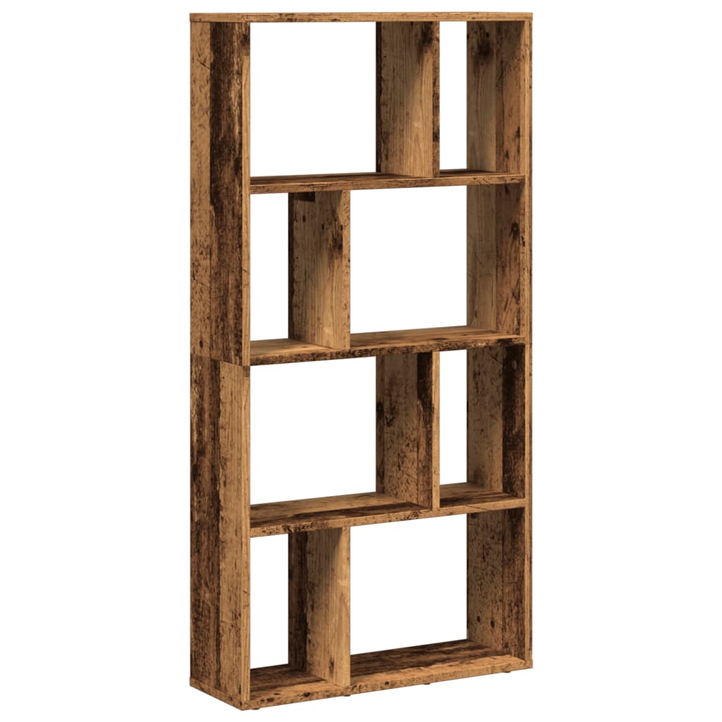 Bibliothèque vieux bois 60x20x120 cm bois d'ingénierie - XIOS