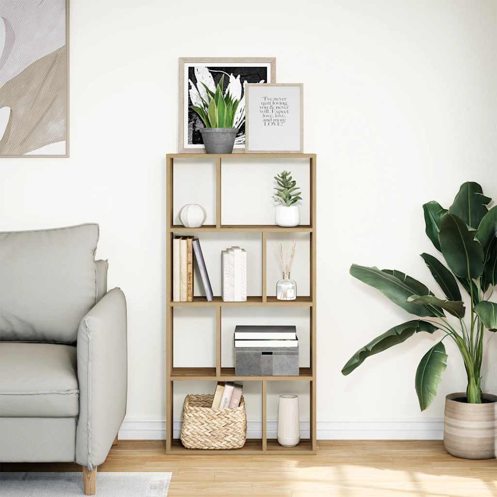 Bibliothèque chêne artisanal 60x20x120 cm bois d'ingénierie - XIOS