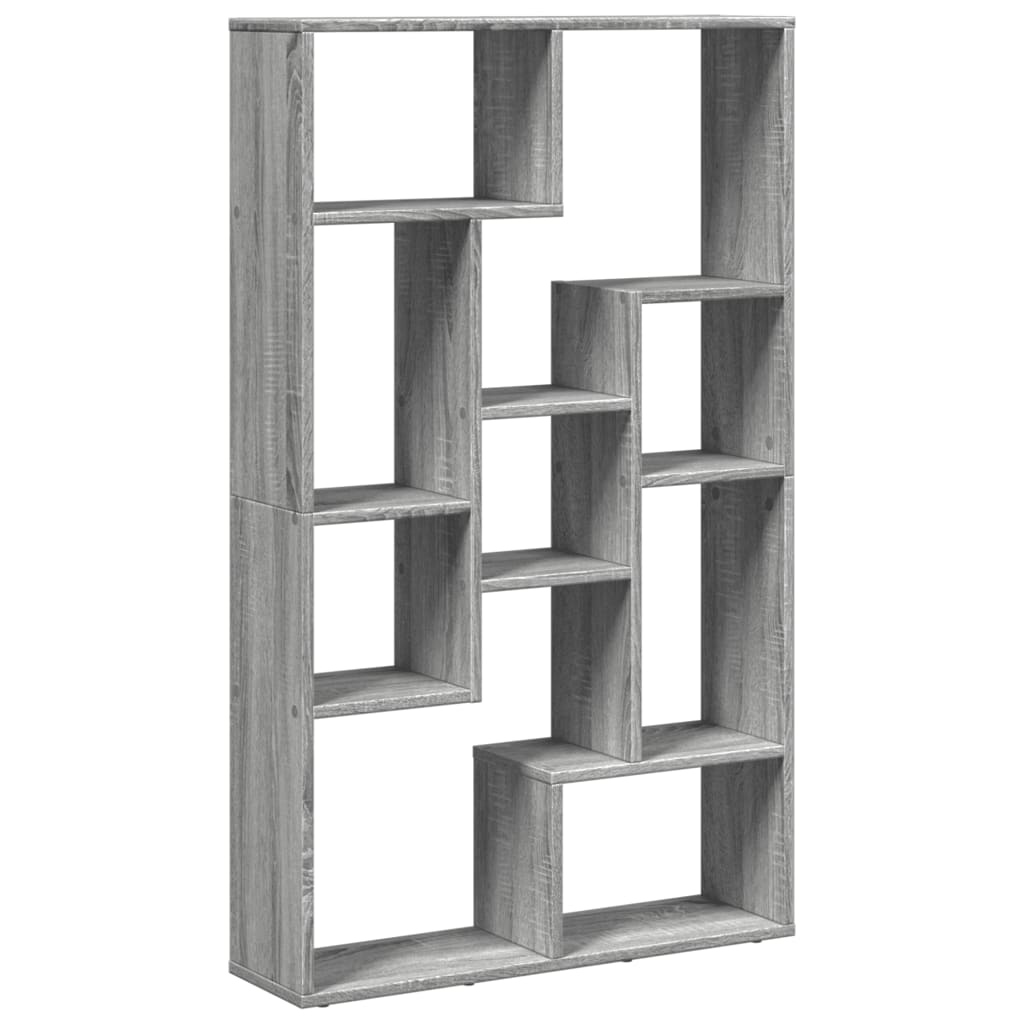 Bibliothèque sonoma gris 72x20x120 cm bois d'ingénierie - XIOS