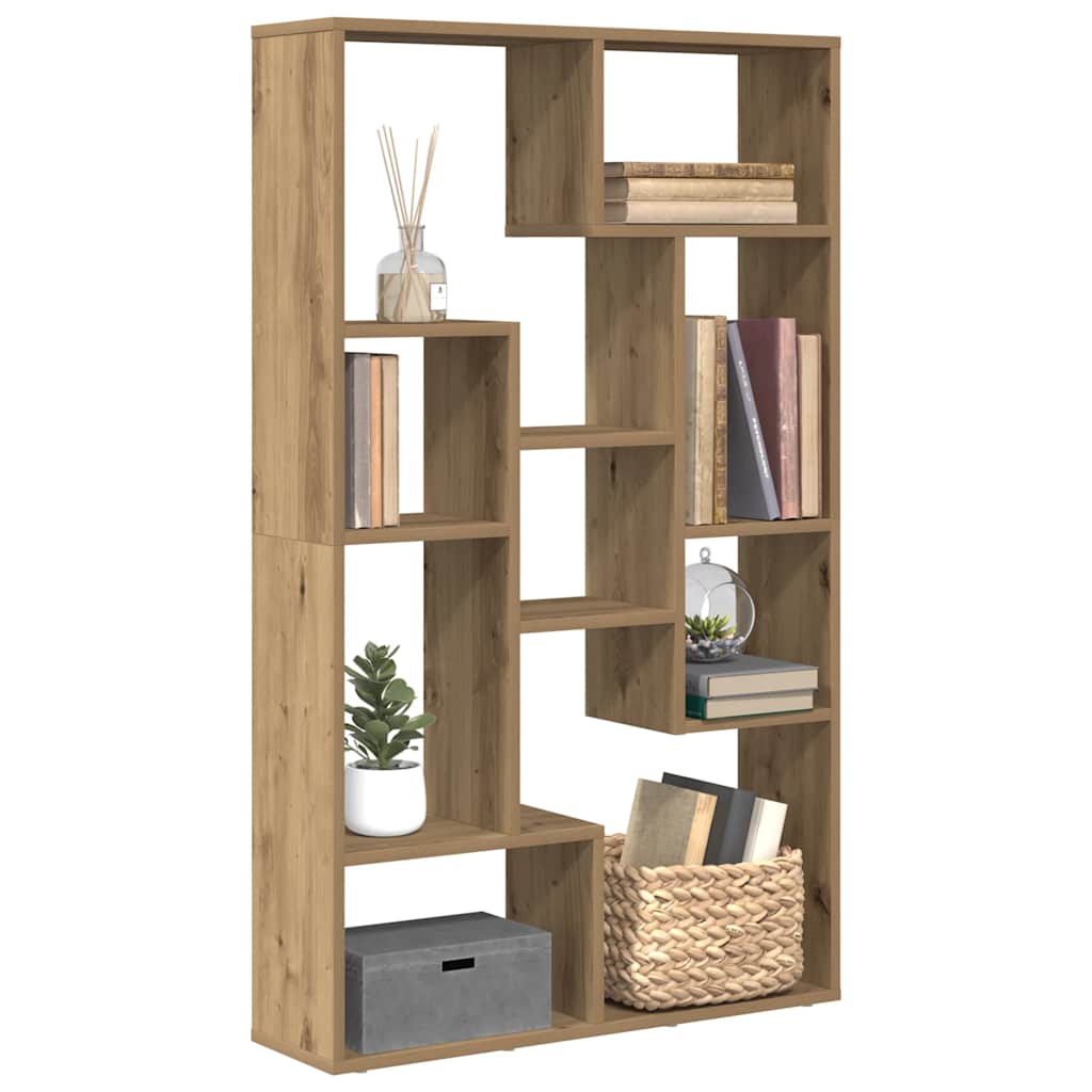 Bibliothèque chêne artisanal 72x20x120 cm bois d'ingénierie - XIOS