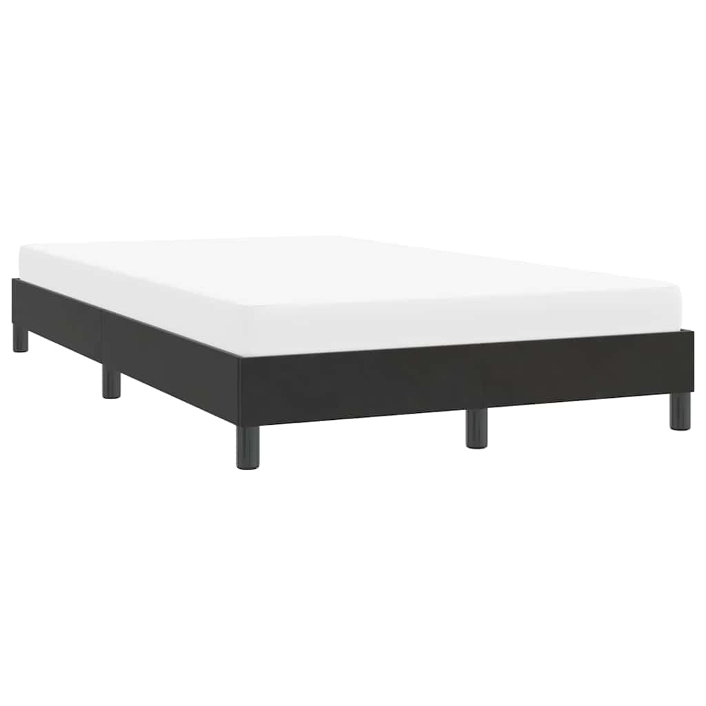 Cadre de lit sans matelas noir 120x210 cm velours - XIOS