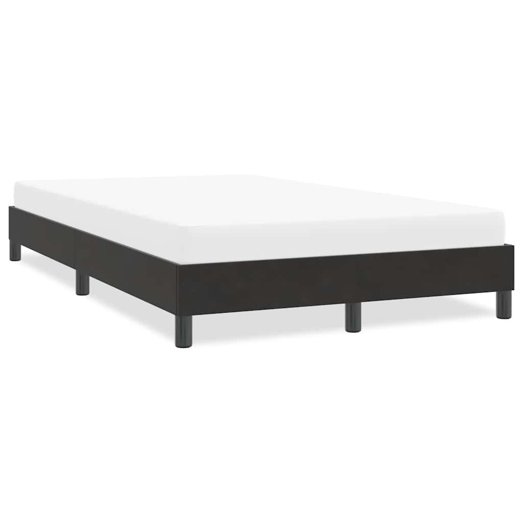 Cadre de lit sans matelas noir 120x210 cm velours - XIOS