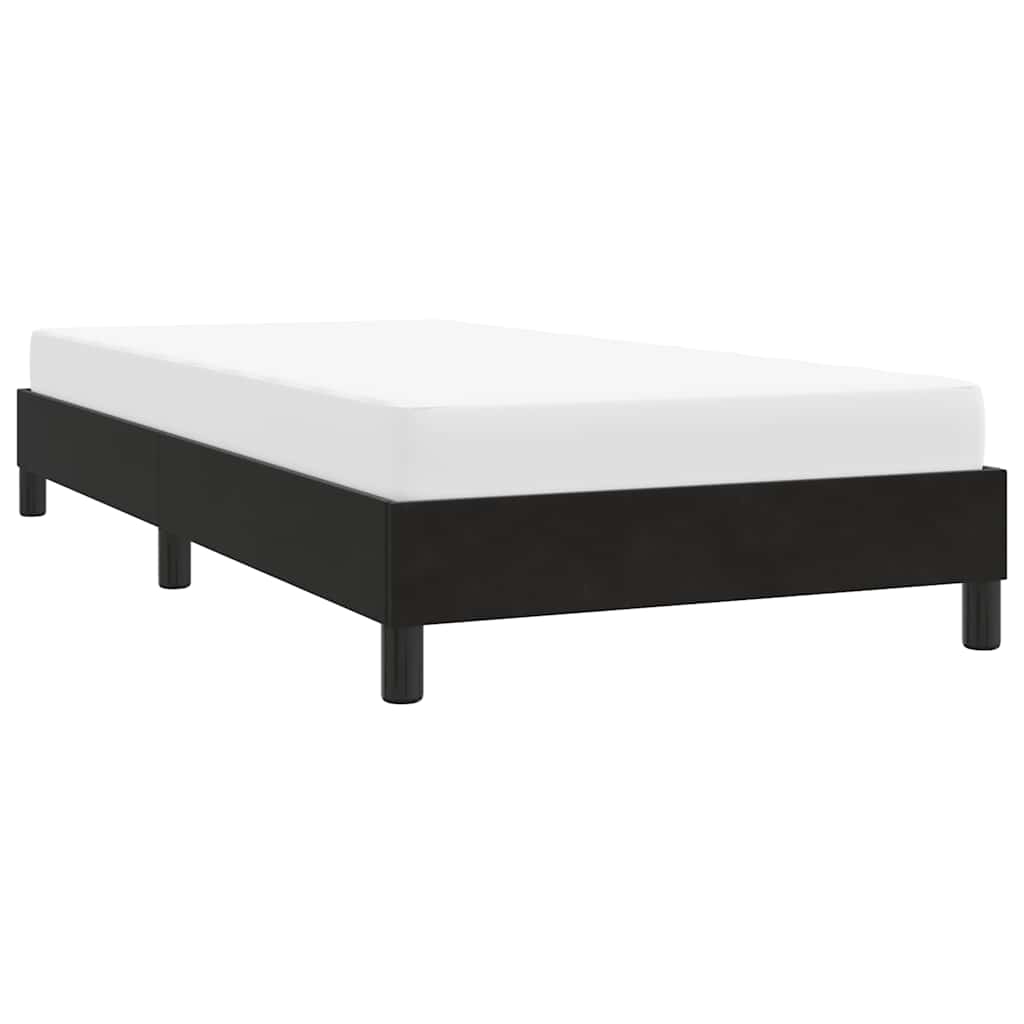 Cadre de lit sans matelas noir 100x220 cm velours - XIOS
