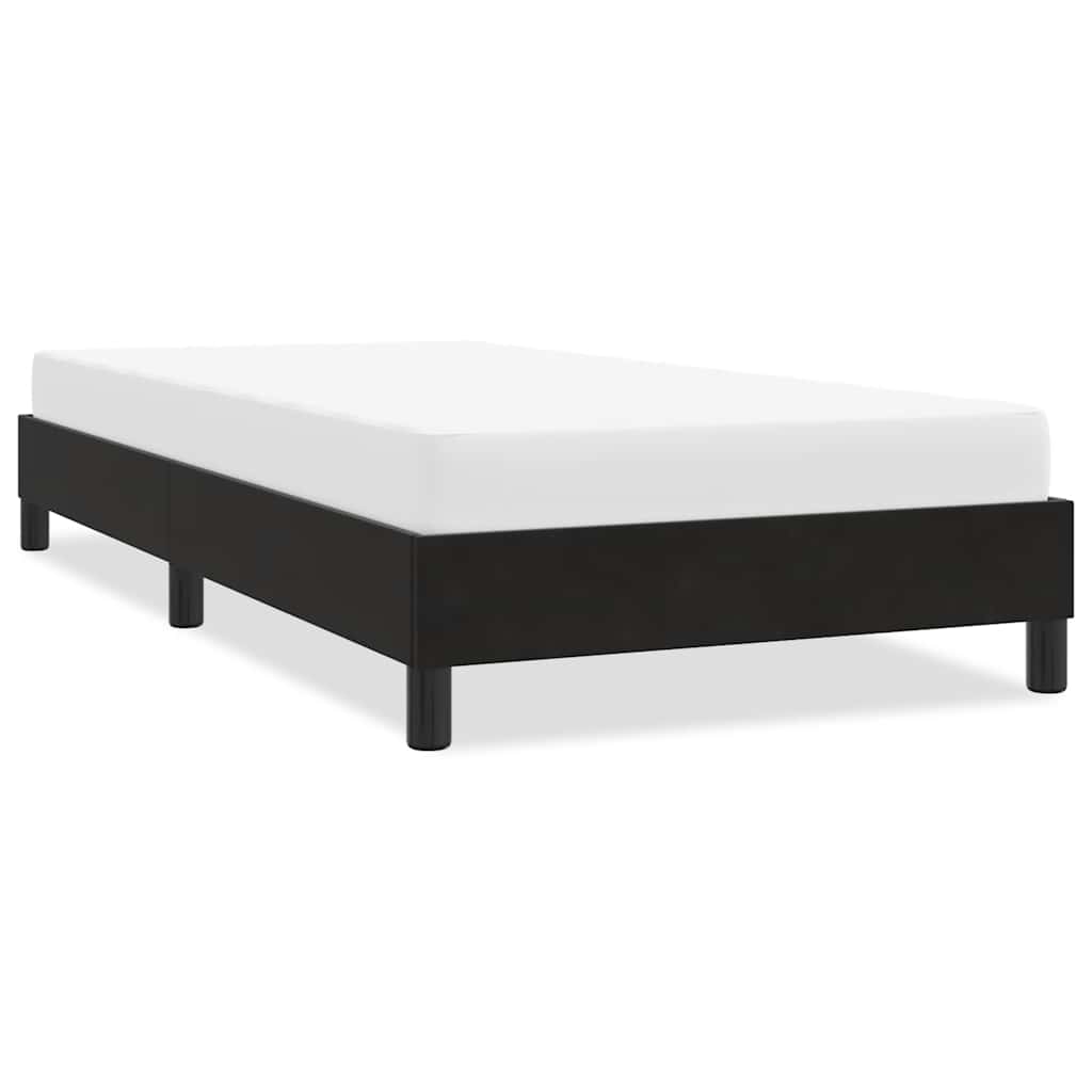 Cadre de lit sans matelas noir 100x220 cm velours - XIOS