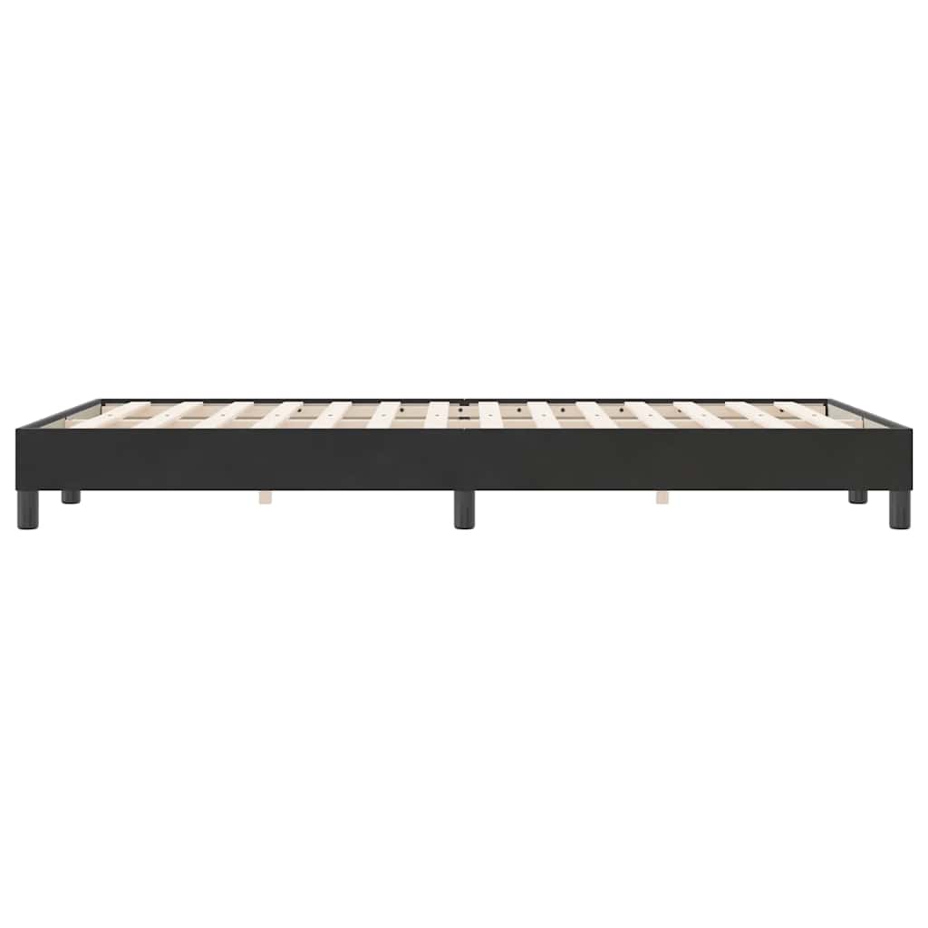 Cadre de lit sans matelas noir 120x220 cm velours - XIOS