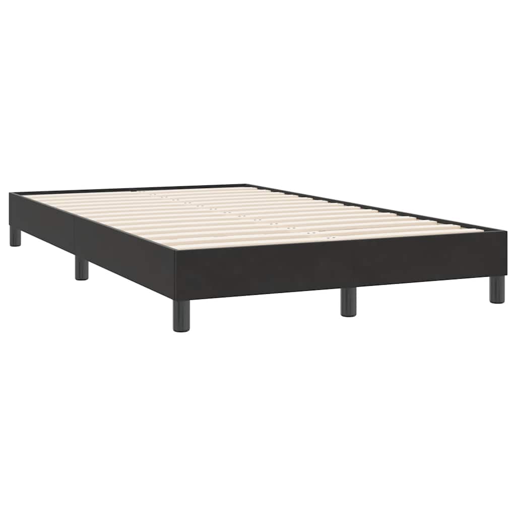 Cadre de lit sans matelas noir 120x220 cm velours - XIOS