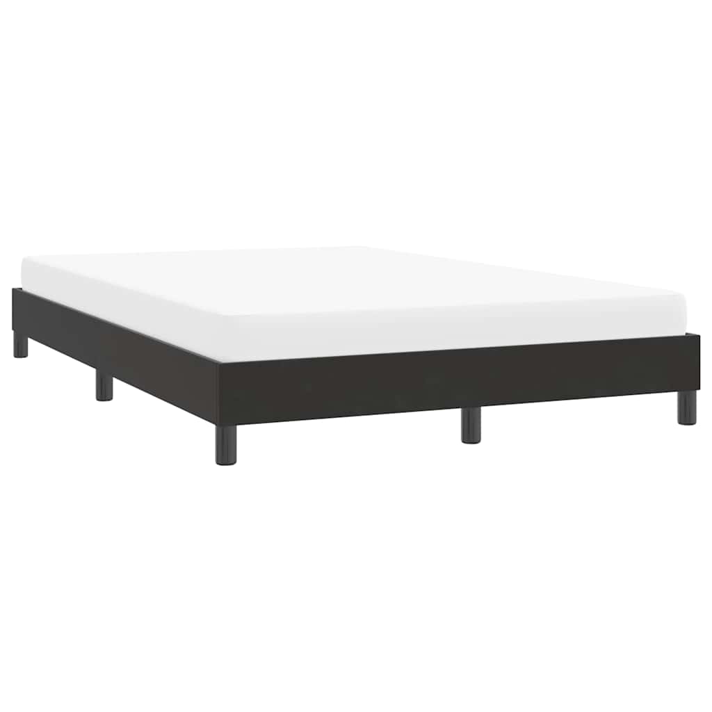 Cadre de lit sans matelas noir 140x220 cm velours - XIOS