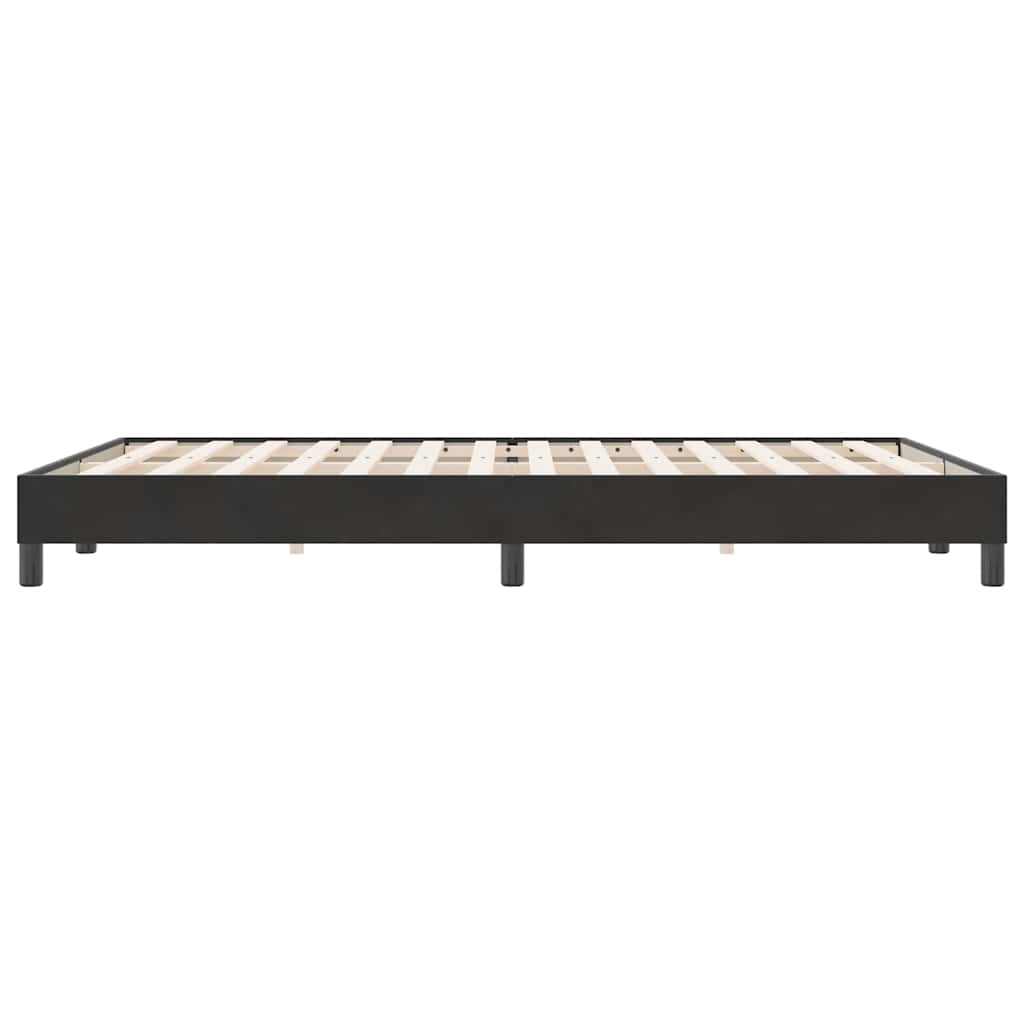 Cadre de lit sans matelas noir 140x220 cm velours - XIOS