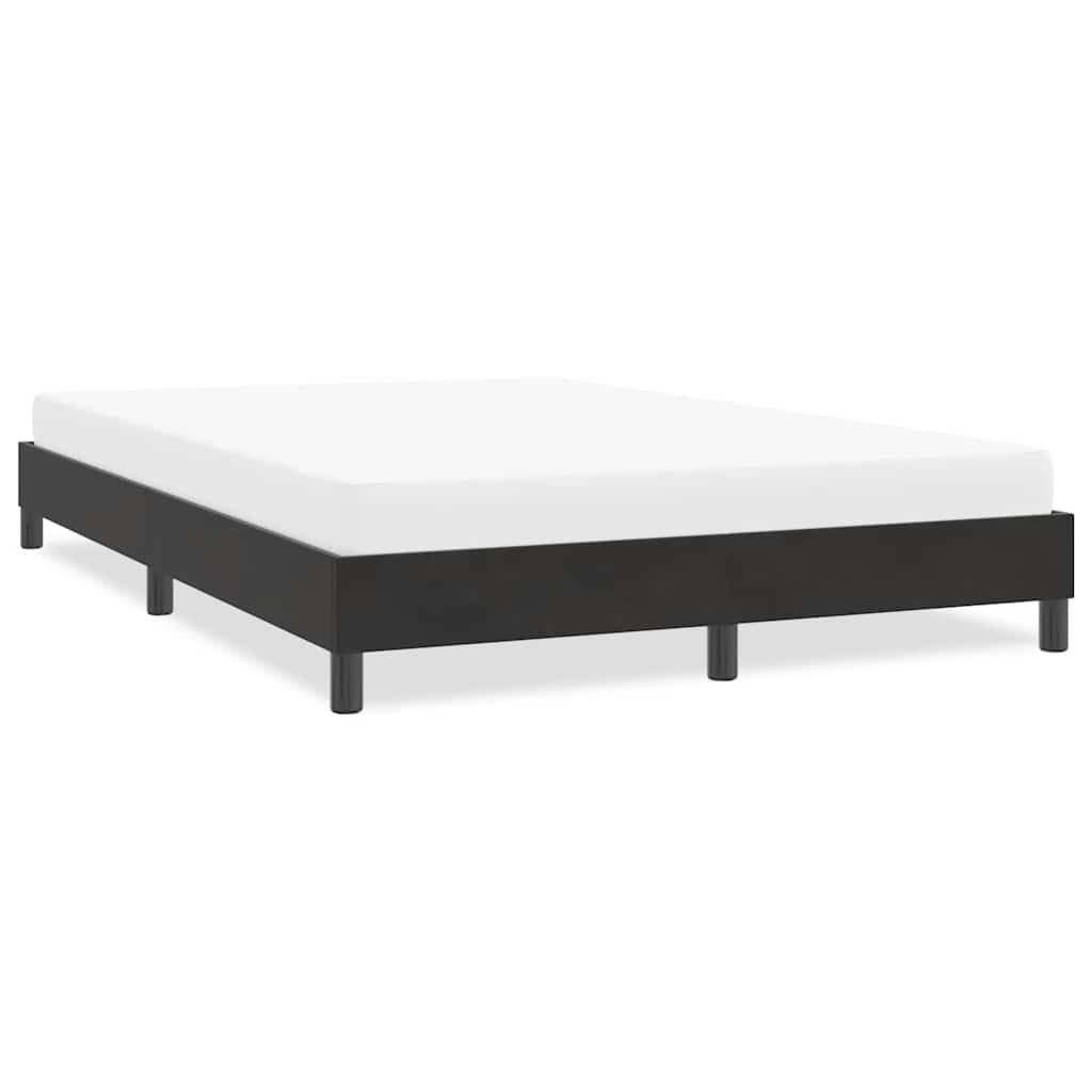 Cadre de lit sans matelas noir 160x220 cm velours - XIOS